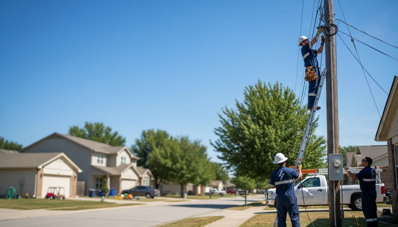 Residential electrician providing installation services in Lometa, TX